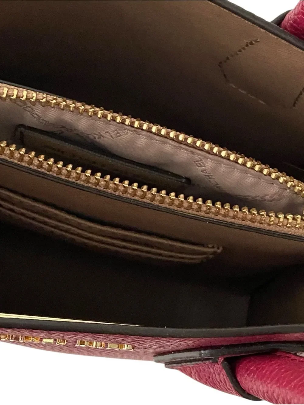 Michael Kors Pebbled Satchel in Wine